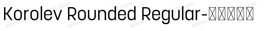 Korolev Rounded Regular字体转换